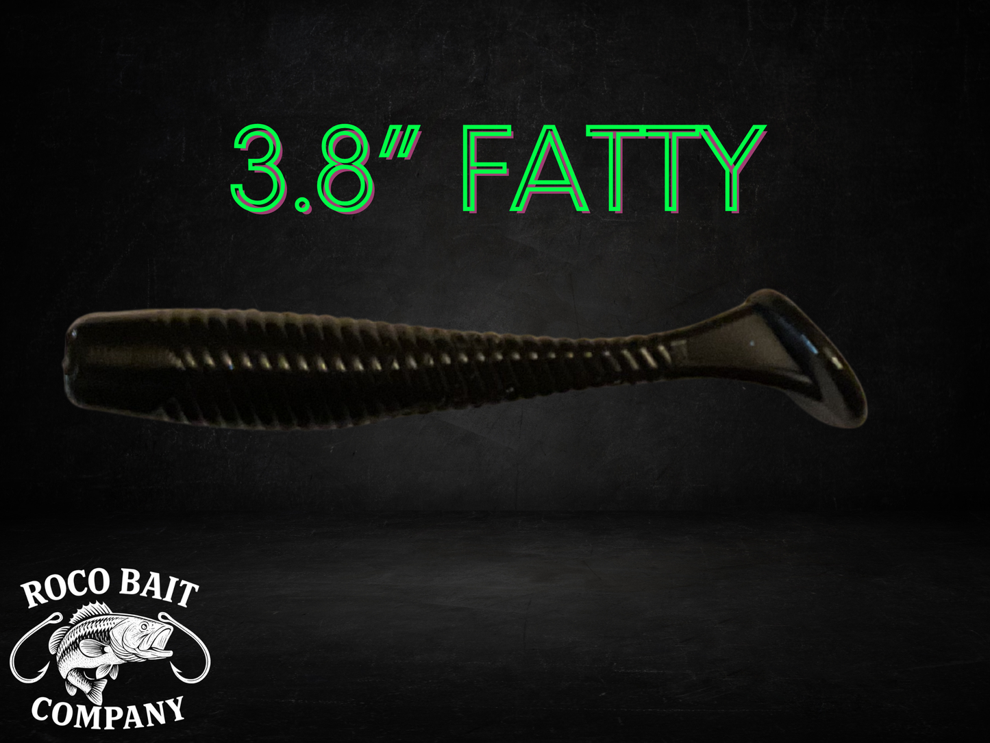 3.8” Blue Blazes Fatty Paddletail