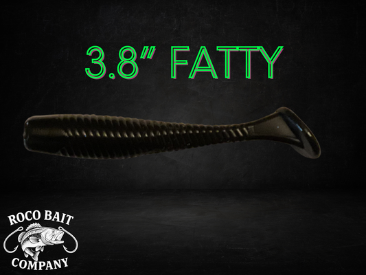 3.8” Blue Blazes Fatty Paddletail