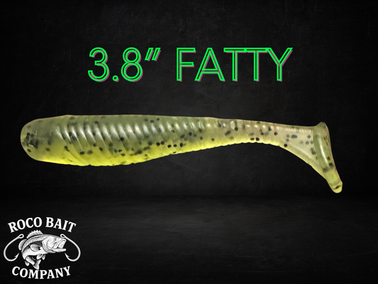 3.8” Seedy Green Fatty Paddletail
