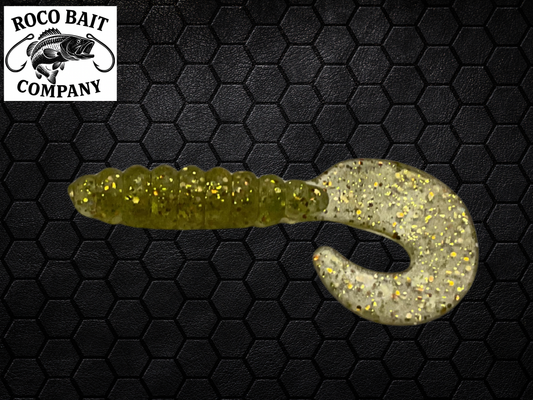 Chartreuse Glitter Grub